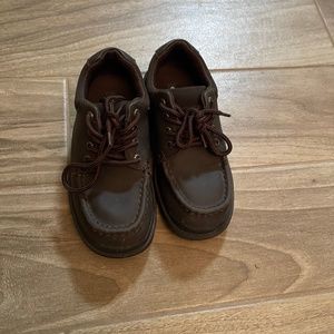 Kid’s OUTLAND Brown Leather Heavy Duty Hiking Shoes